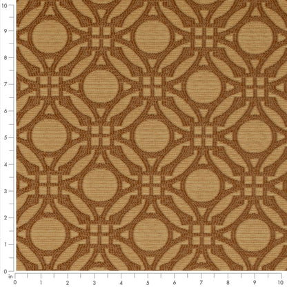 D4631 Abstract & Geometric Bronze Gold & Yellow Charlotte Fabrics