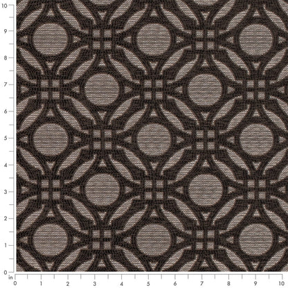 D4632 Abstract & Geometric Midnight Black Charlotte Fabrics