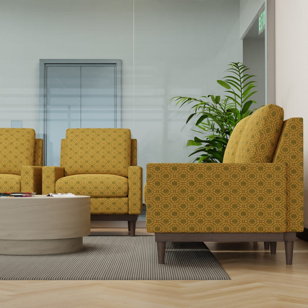 D4633 Abstract & Geometric Olive Green Charlotte Fabrics