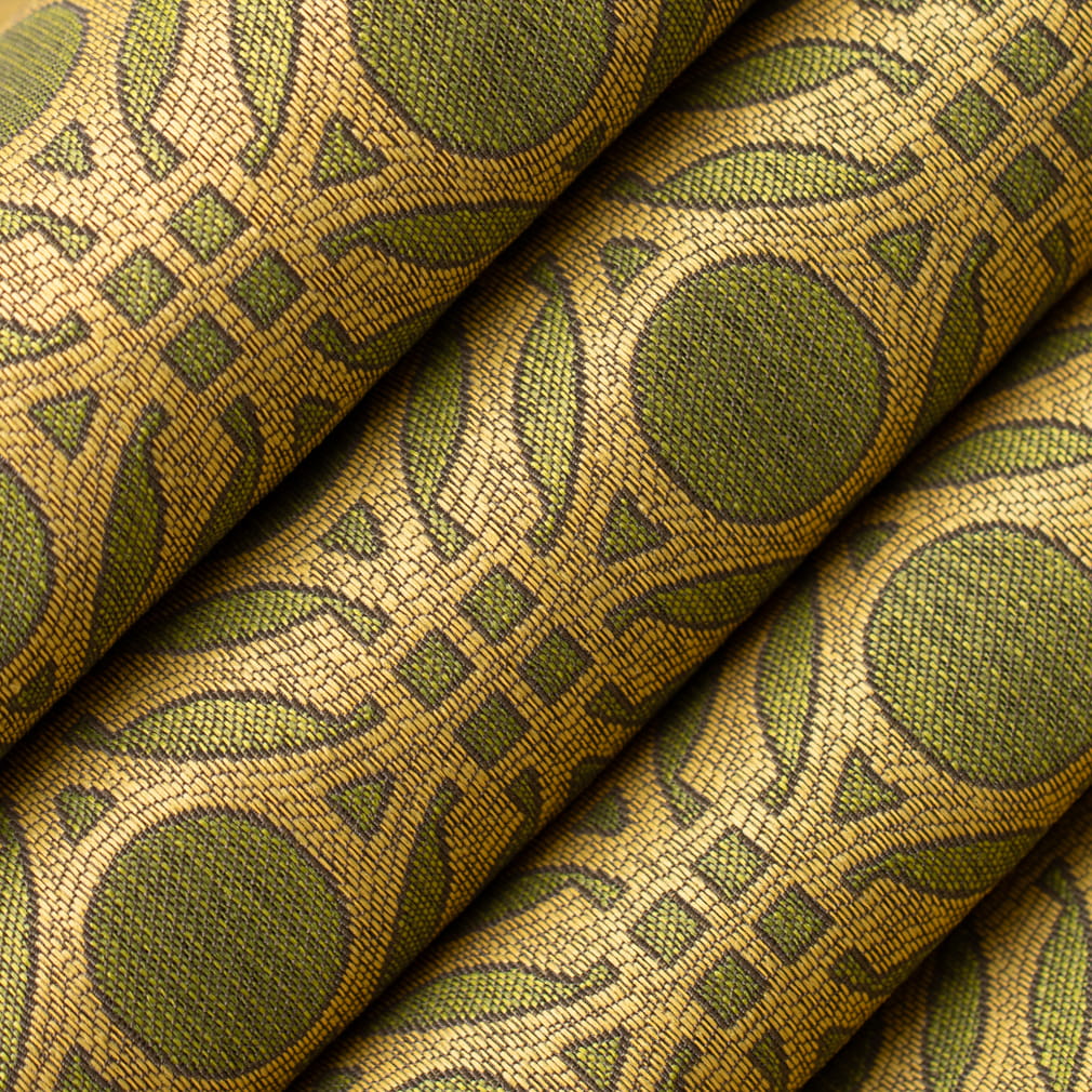 D4633 Abstract & Geometric Olive Green Charlotte Fabrics