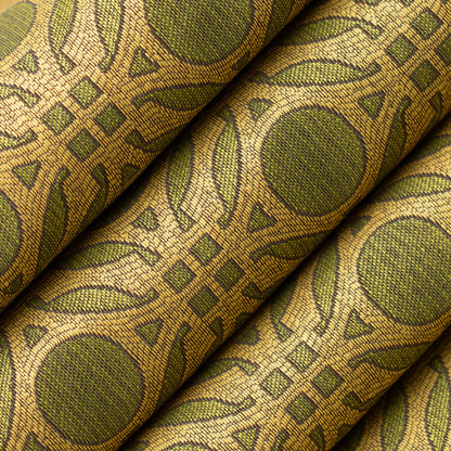 D4633 Abstract & Geometric Olive Green Charlotte Fabrics