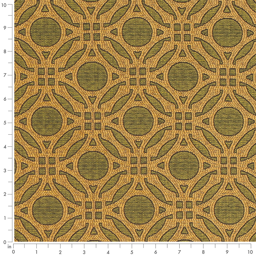 D4633 Abstract & Geometric Olive Green Charlotte Fabrics