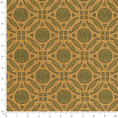 D4633 Abstract & Geometric Olive Green Charlotte Fabrics