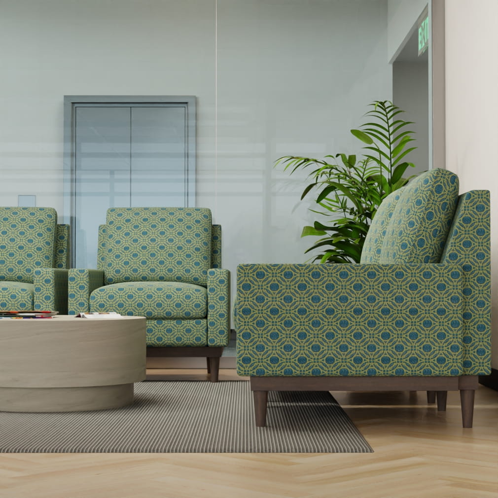 D4634 Abstract & Geometric Teal Aqua & Teal,Green Charlotte Fabrics