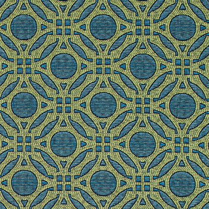 D4634 Abstract & Geometric Teal Aqua & Teal,Green Charlotte Fabrics