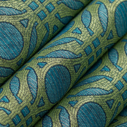 D4634 Abstract & Geometric Teal Aqua & Teal,Green Charlotte Fabrics
