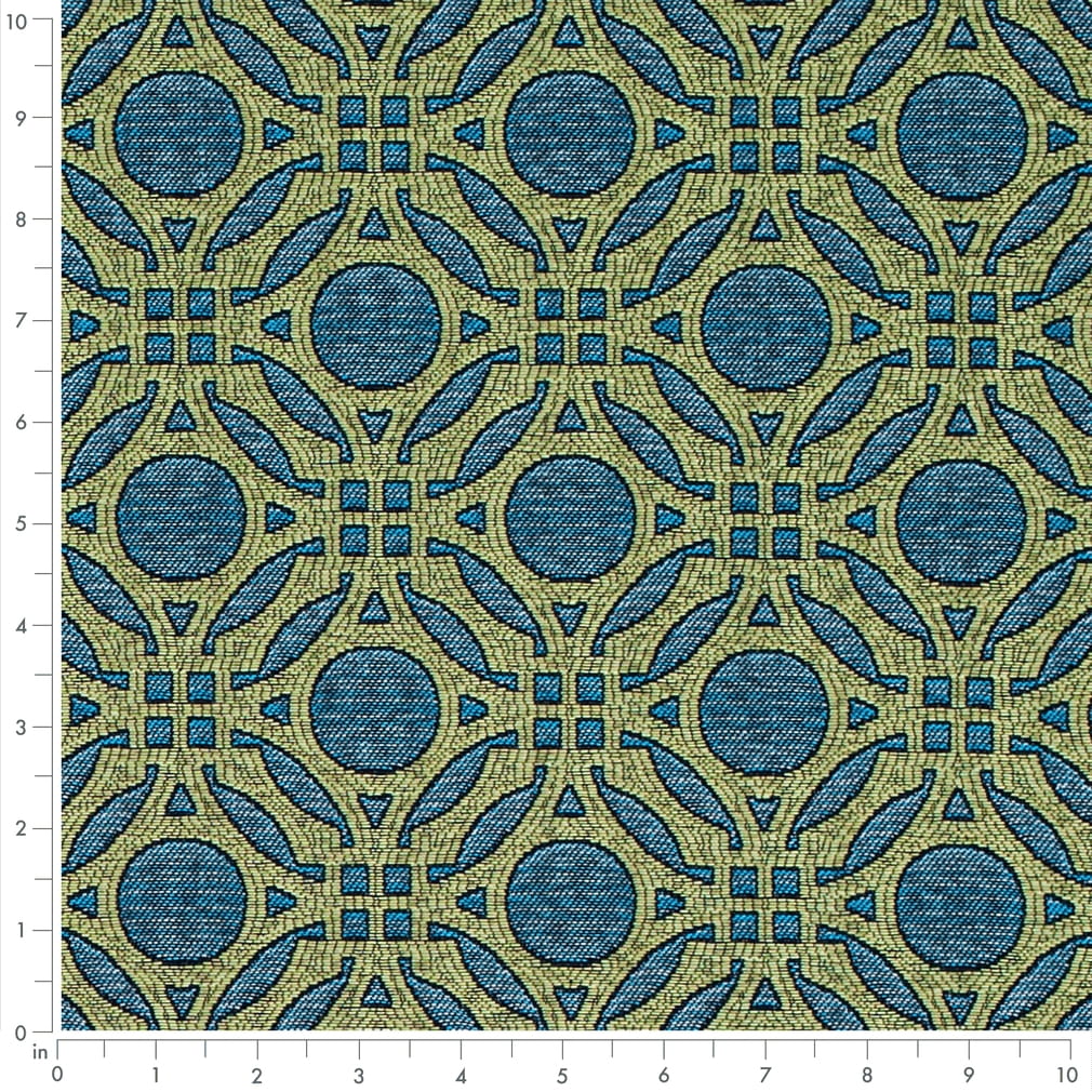 D4634 Abstract & Geometric Teal Aqua & Teal,Green Charlotte Fabrics