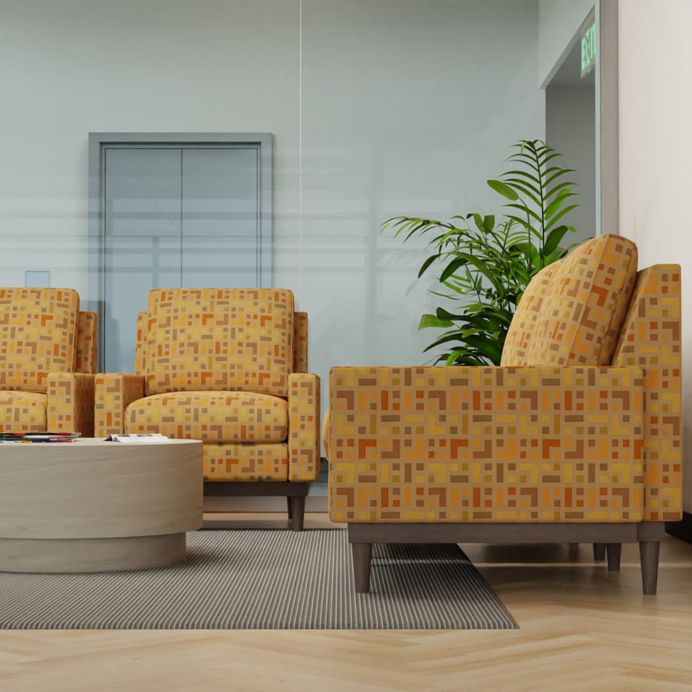D4636 Abstract & Geometric Mustard Gold & Yellow Charlotte Fabrics