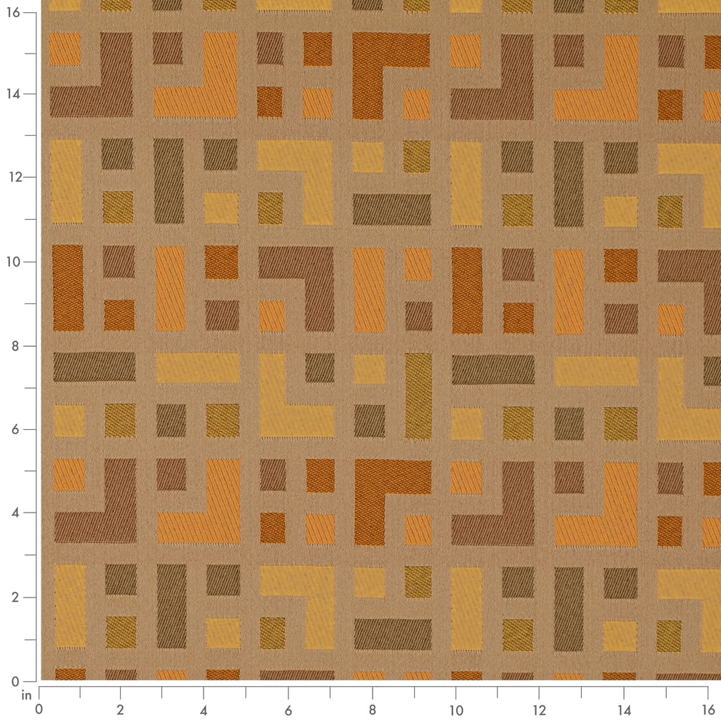 D4636 Abstract & Geometric Mustard Gold & Yellow Charlotte Fabrics
