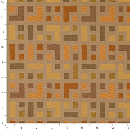 D4636 Abstract & Geometric Mustard Gold & Yellow Charlotte Fabrics