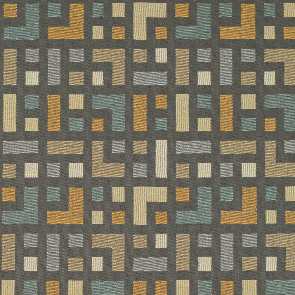 D4638 Abstract & Geometric Stone Grey & Silver Charlotte Fabrics