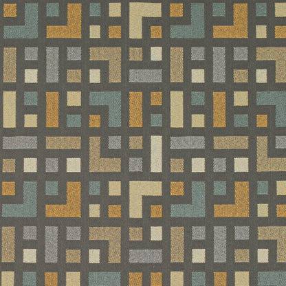 D4638 Abstract & Geometric Stone Grey & Silver Charlotte Fabrics