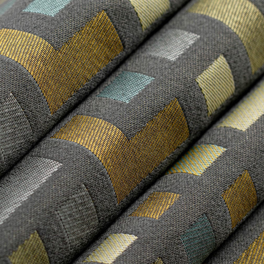 D4638 Abstract & Geometric Stone Grey & Silver Charlotte Fabrics