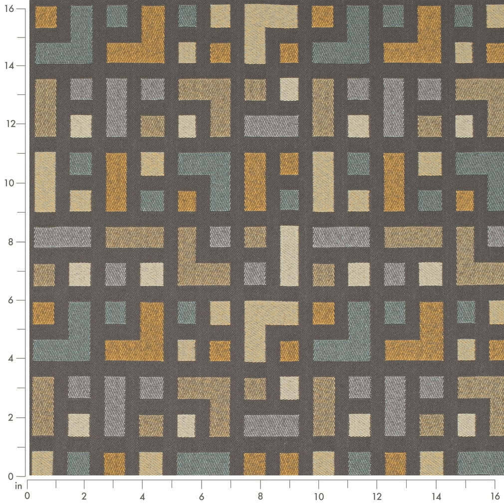 D4638 Abstract & Geometric Stone Grey & Silver Charlotte Fabrics