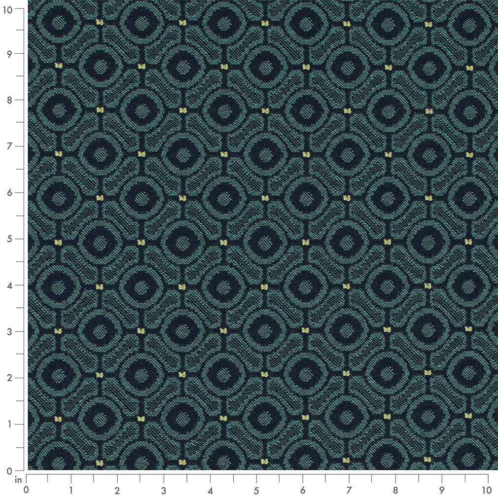 D4642 Abstract & Geometric,Small Scale Pacific Blue Charlotte Fabrics