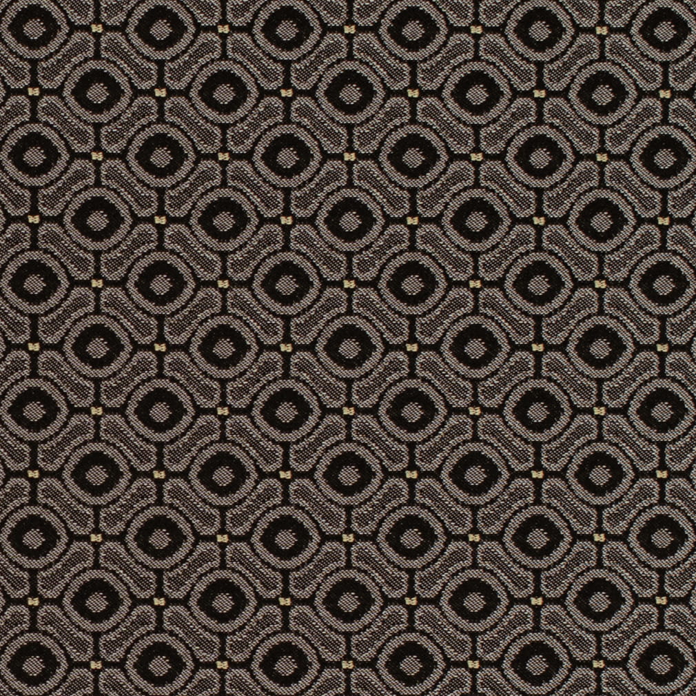 D4643 Abstract & Geometric,Small Scale Coal Black,Grey & Silver Charlotte Fabrics