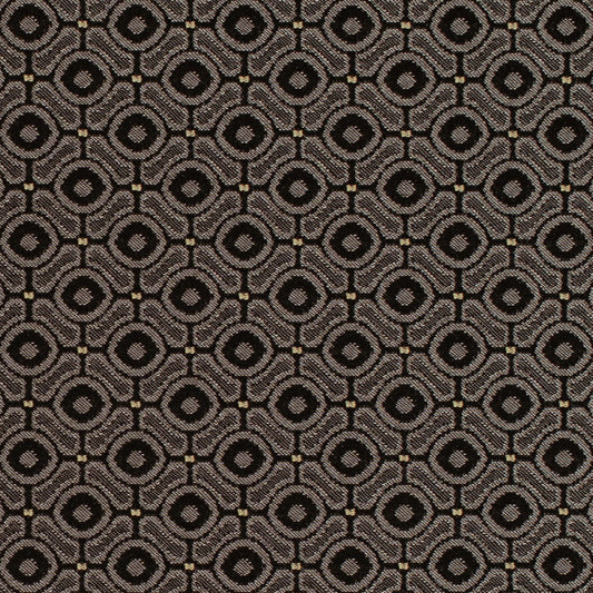 D4643 Abstract & Geometric,Small Scale Coal Black,Grey & Silver Charlotte Fabrics