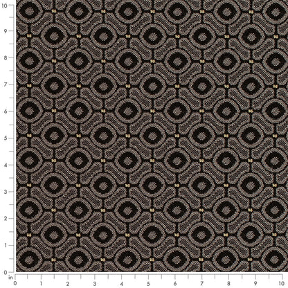 D4643 Abstract & Geometric,Small Scale Coal Black,Grey & Silver Charlotte Fabrics