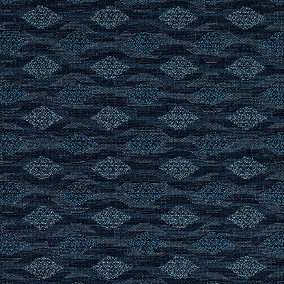 D4644 Abstract & Geometric Harbor Blue Charlotte Fabrics
