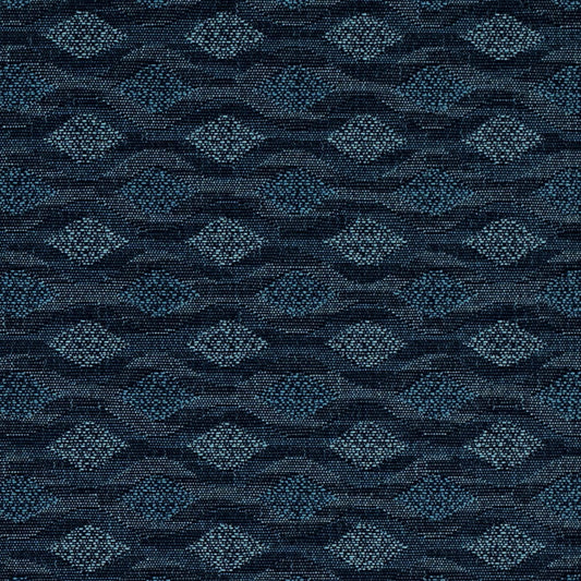 D4644 Abstract & Geometric Harbor Blue Charlotte Fabrics