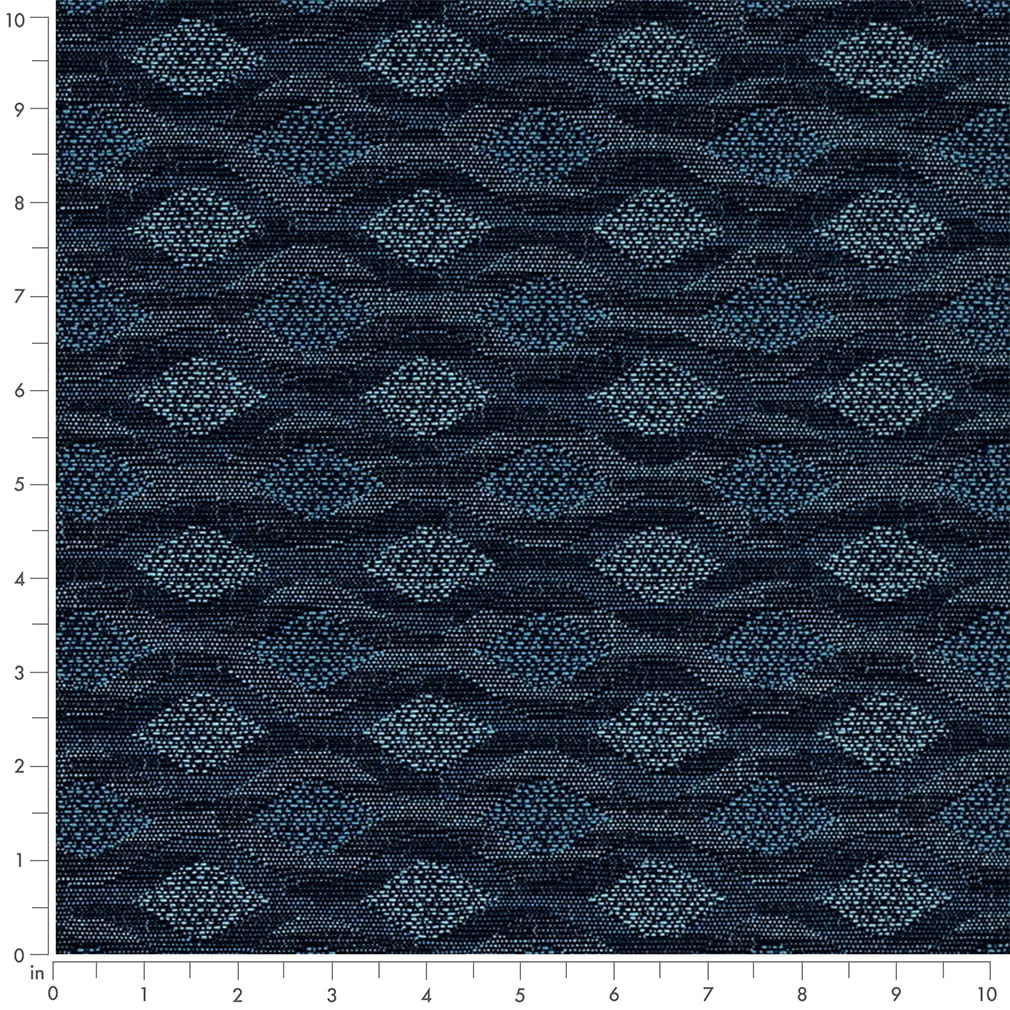 D4644 Abstract & Geometric Harbor Blue Charlotte Fabrics