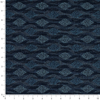 D4644 Abstract & Geometric Harbor Blue Charlotte Fabrics