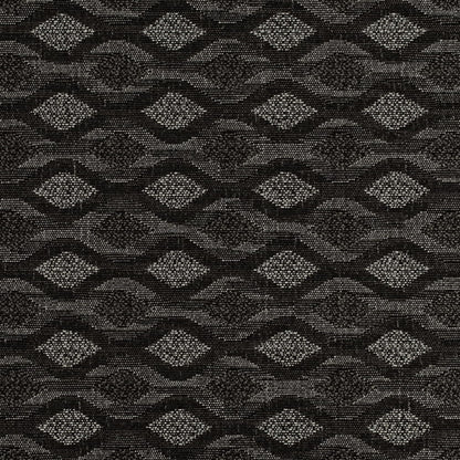 D4645 Abstract & Geometric Onyx Black Charlotte Fabrics