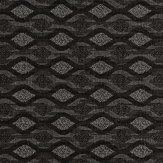D4645 Abstract & Geometric Onyx Black Charlotte Fabrics
