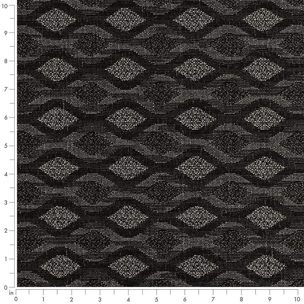 D4645 Abstract & Geometric Onyx Black Charlotte Fabrics