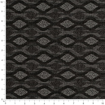D4645 Abstract & Geometric Onyx Black Charlotte Fabrics