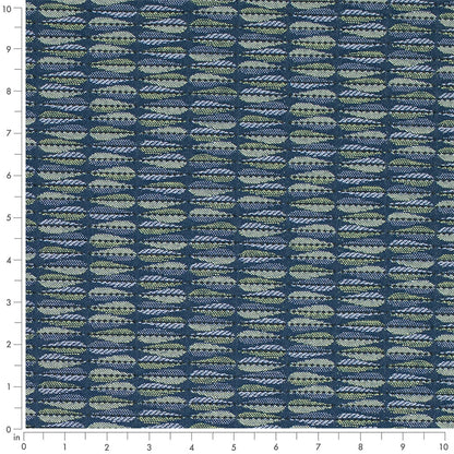 D4648 Abstract & Geometric,Small Scale River Blue Charlotte Fabrics