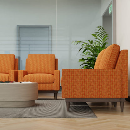 D4649 Abstract & Geometric,Small Scale Marigold Orange & Rust Charlotte Fabrics