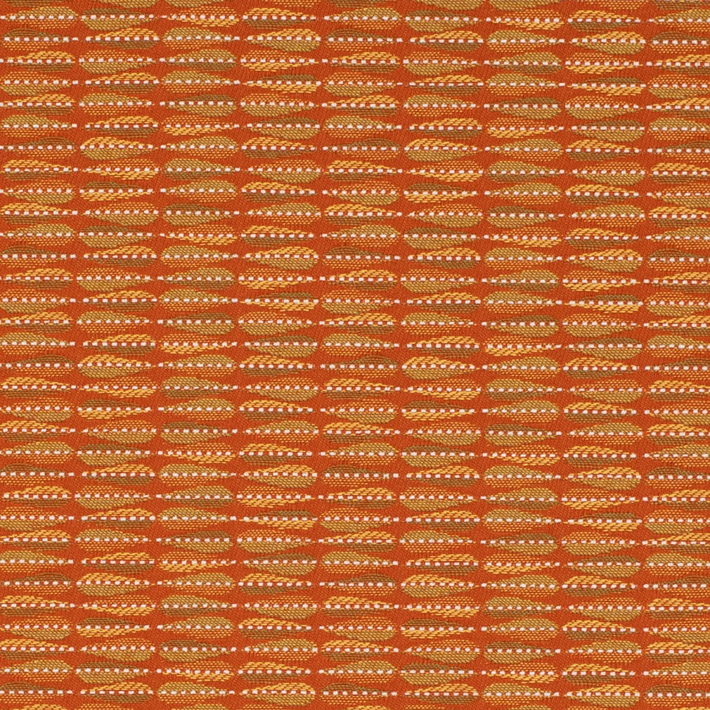 D4649 Abstract & Geometric,Small Scale Marigold Orange & Rust Charlotte Fabrics