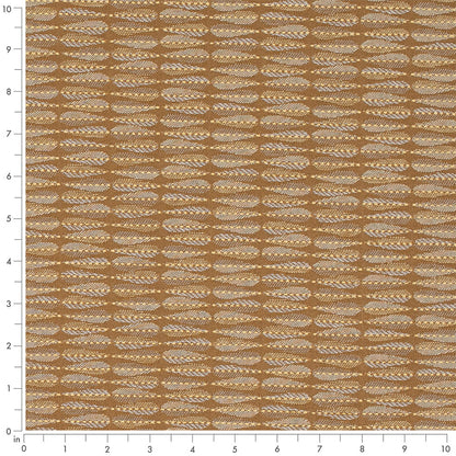 D4651 Abstract & Geometric,Small Scale Oak Gold & Yellow Charlotte Fabrics