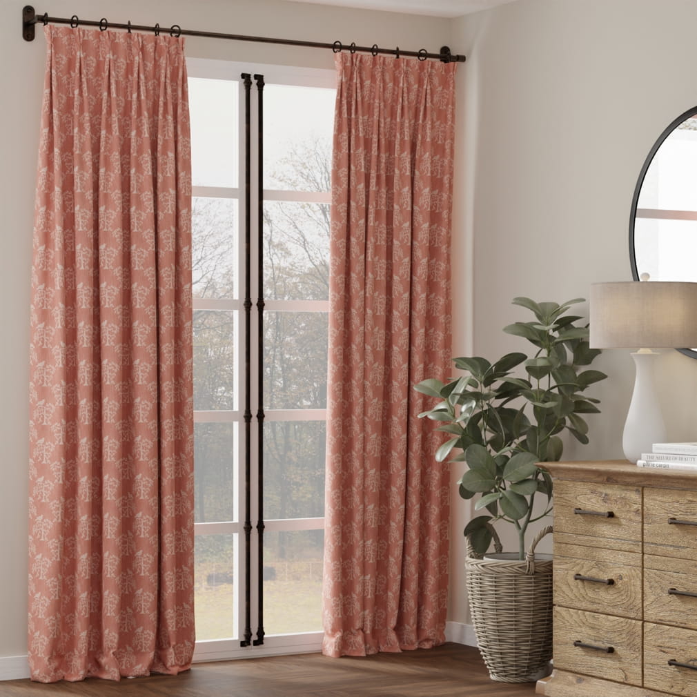 D4775 Leaves,Novelty Willow Petal Pink Charlotte Fabrics