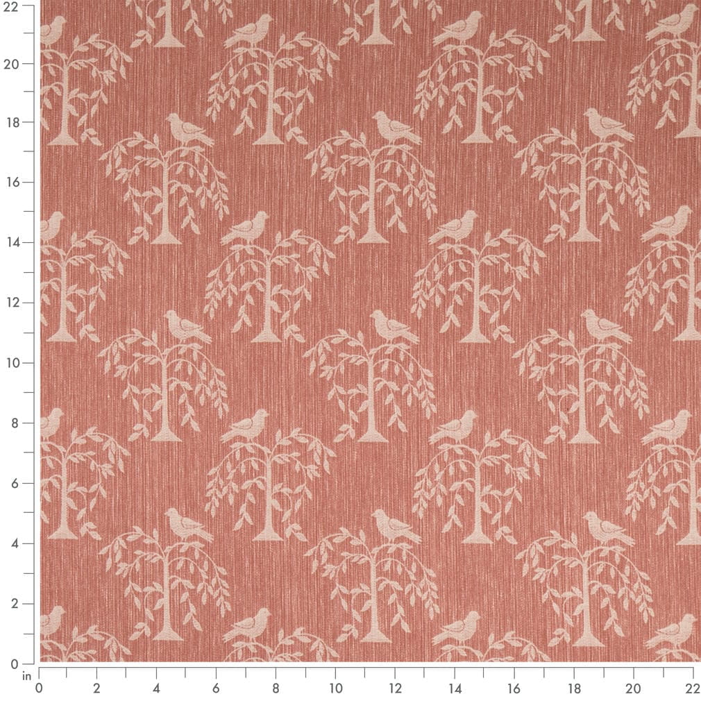 D4775 Leaves,Novelty Willow Petal Pink Charlotte Fabrics