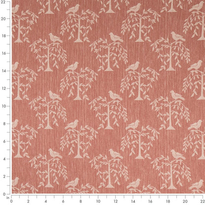 D4775 Leaves,Novelty Willow Petal Pink Charlotte Fabrics
