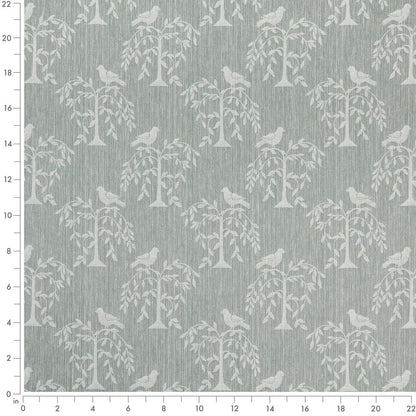 D4776 Leaves,Novelty Willow Breeze Aqua & Teal Charlotte Fabrics