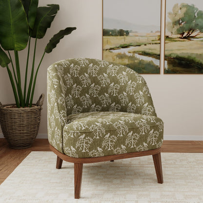D4777 Leaves,Novelty Willow Fern Green Charlotte Fabrics