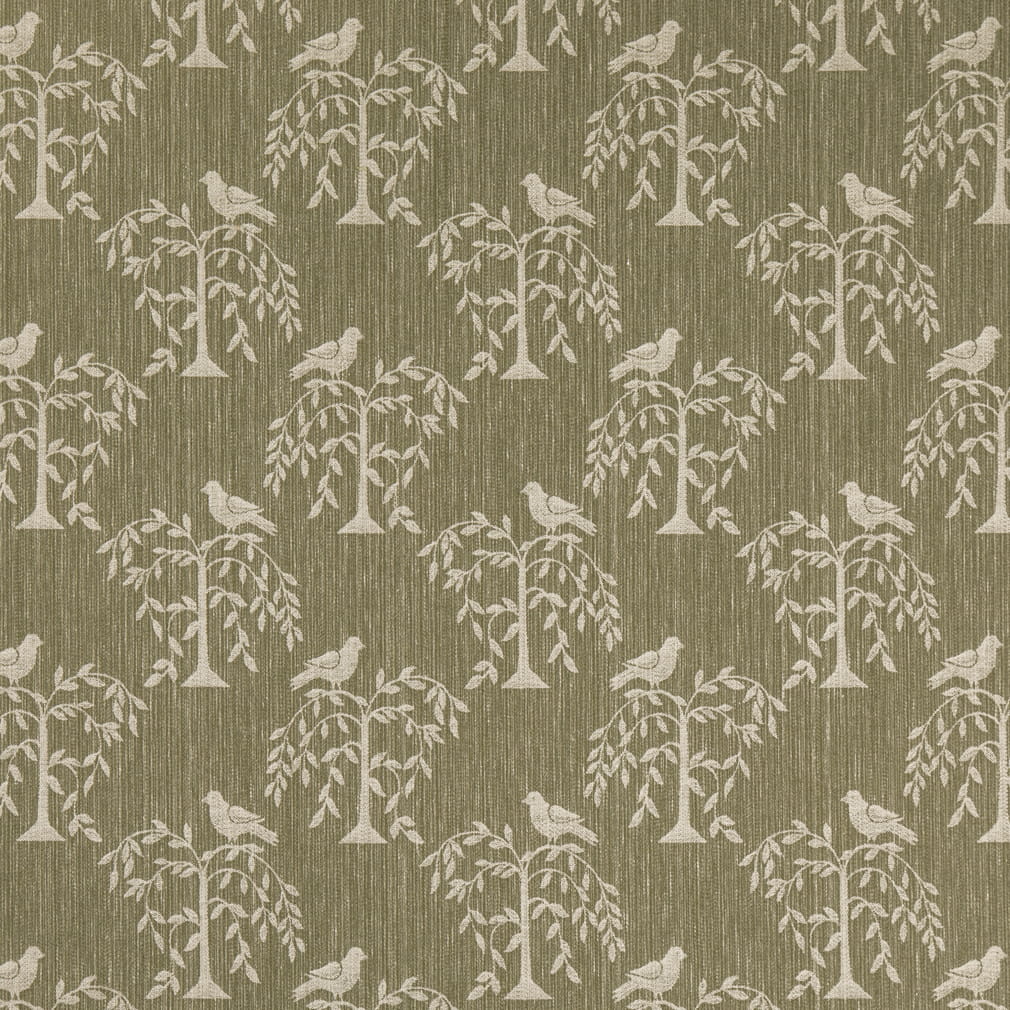 D4777 Leaves,Novelty Willow Fern Green Charlotte Fabrics