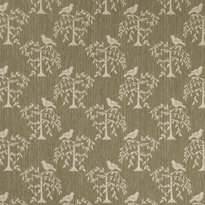 D4777 Leaves,Novelty Willow Fern Green Charlotte Fabrics