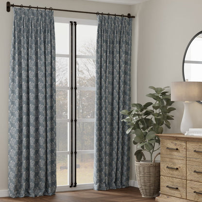 D4778 Leaves,Novelty Willow Sky Blue Charlotte Fabrics
