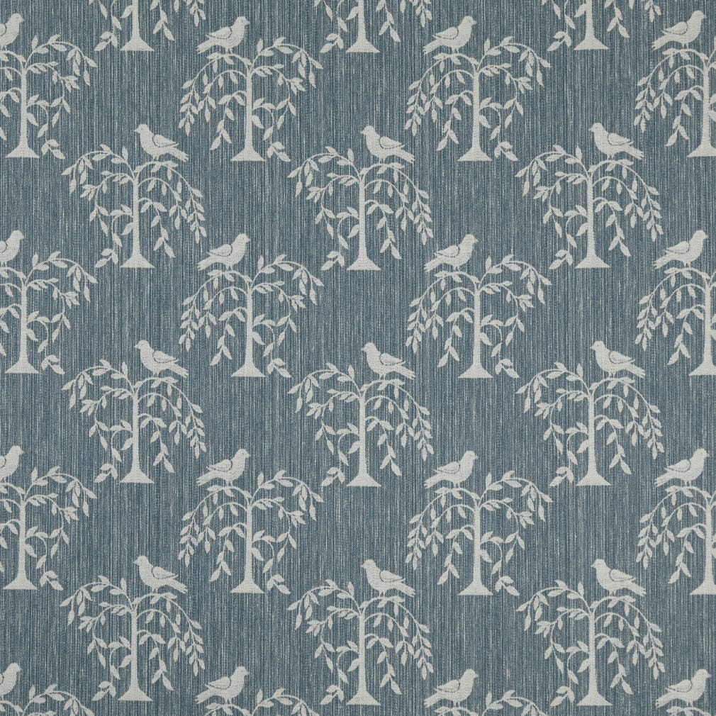 D4778 Leaves,Novelty Willow Sky Blue Charlotte Fabrics