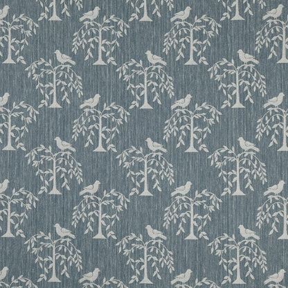 D4778 Leaves,Novelty Willow Sky Blue Charlotte Fabrics