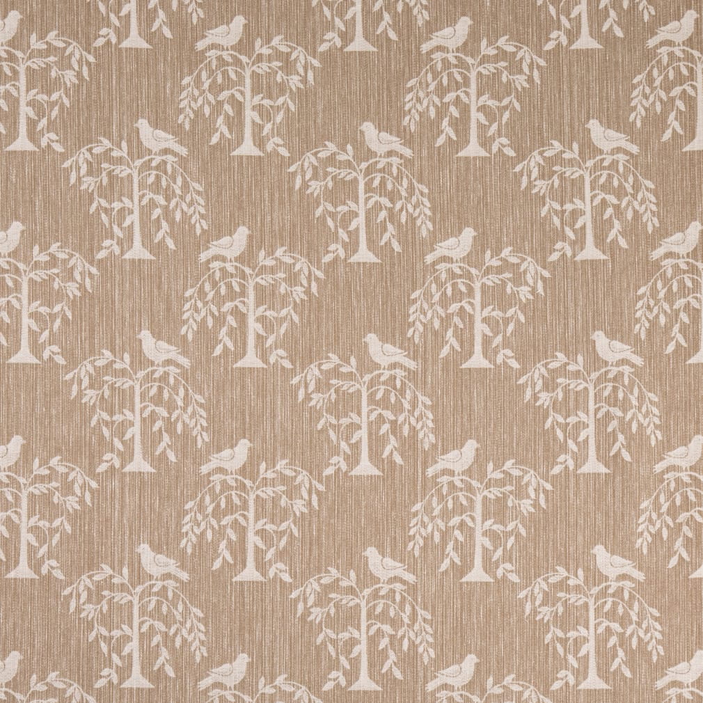 D4779 Leaves,Novelty Willow Fawn Beige & Taupe Charlotte Fabrics