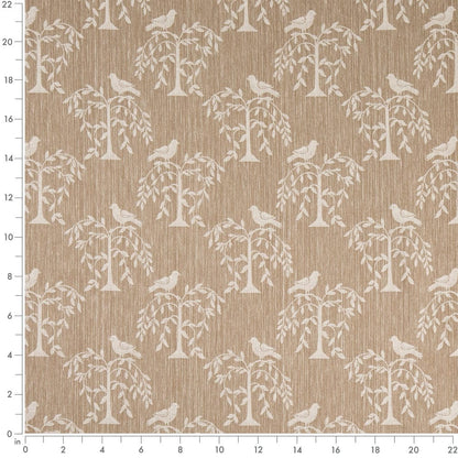 D4779 Leaves,Novelty Willow Fawn Beige & Taupe Charlotte Fabrics