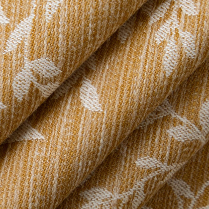 D4780 Leaves,Novelty Willow Amber Gold & Yellow Charlotte Fabrics