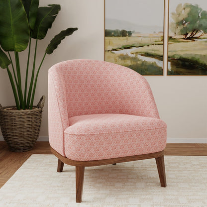 D4781 Abstract & Geometric,Leaves,Small Scale Trellis Petal Pink Charlotte Fabrics