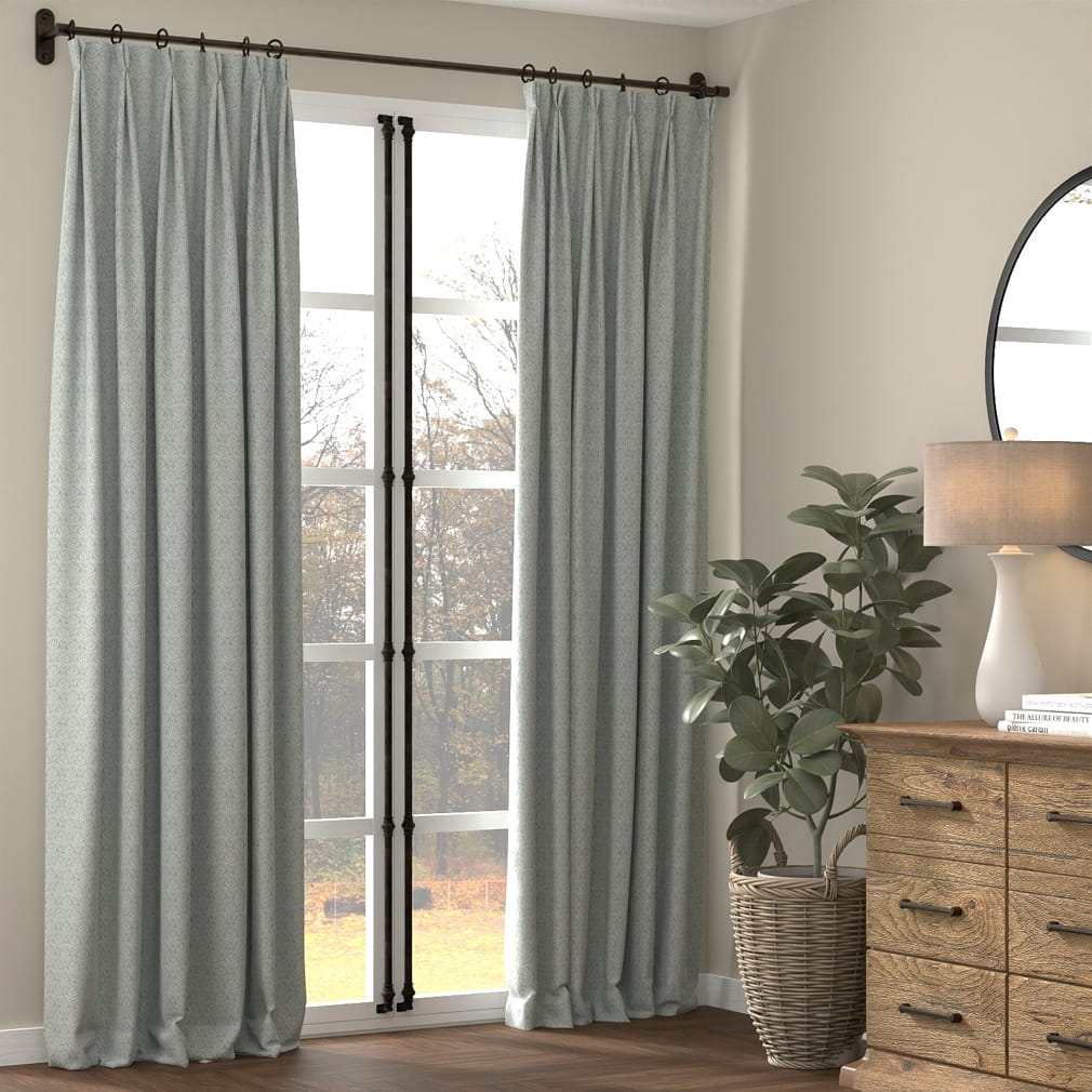 D4782 Abstract & Geometric,Leaves,Small Scale Trellis Breeze Aqua & Teal Charlotte Fabrics