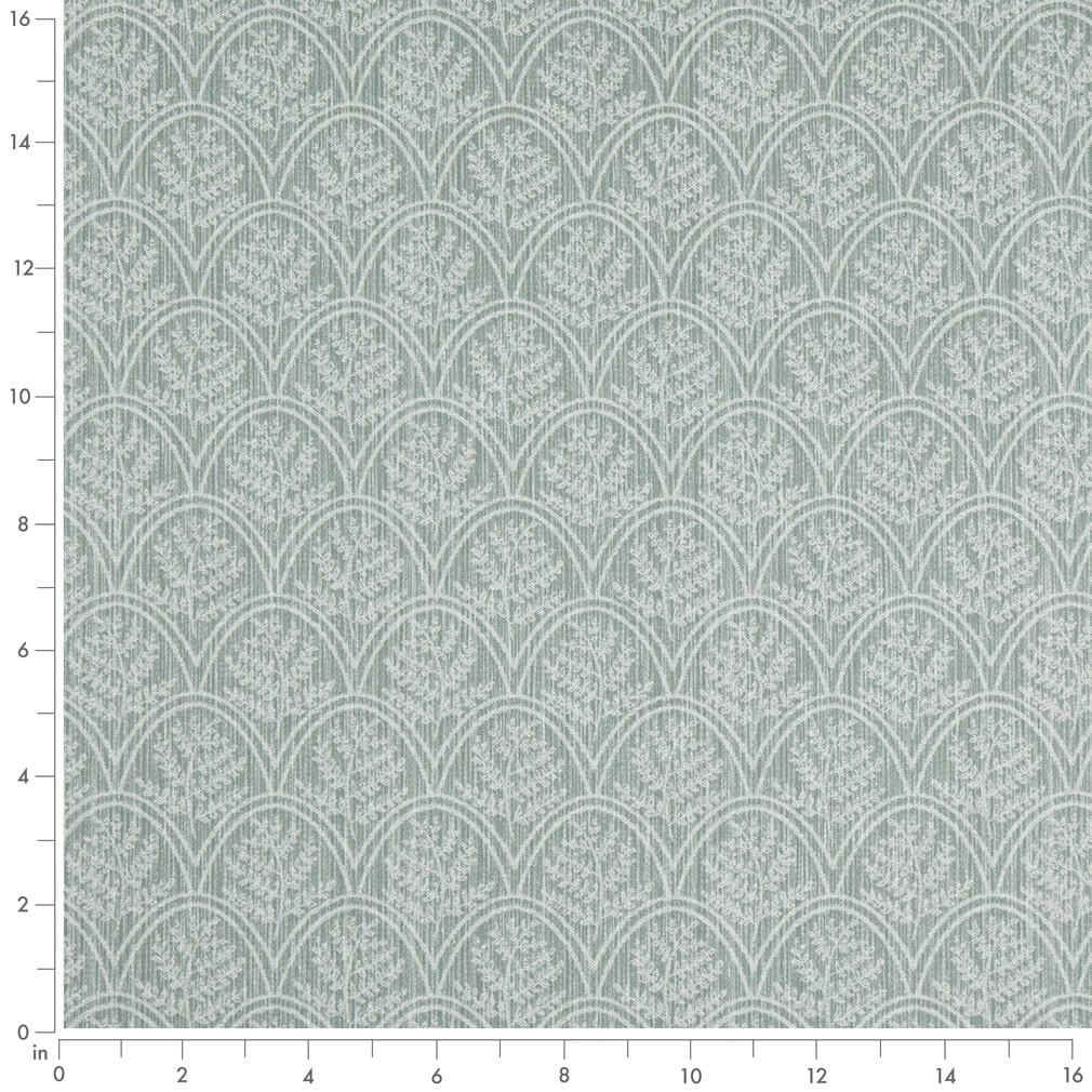 D4782 Abstract & Geometric,Leaves,Small Scale Trellis Breeze Aqua & Teal Charlotte Fabrics